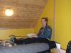 Richard lyssnar på vad scouterna tycker om hajken